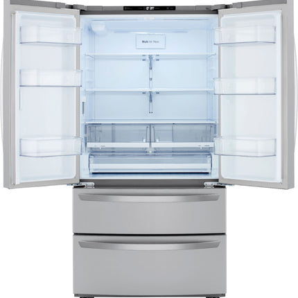 27 Cu. Ft. 4-Door French Door Refrigerator with Internal Water Dispenser and Icemaker - Stainless steel
