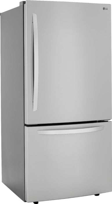 26 Cu. Ft. Bottom-Freezer Refrigerator with Ice Maker - Stainless steel