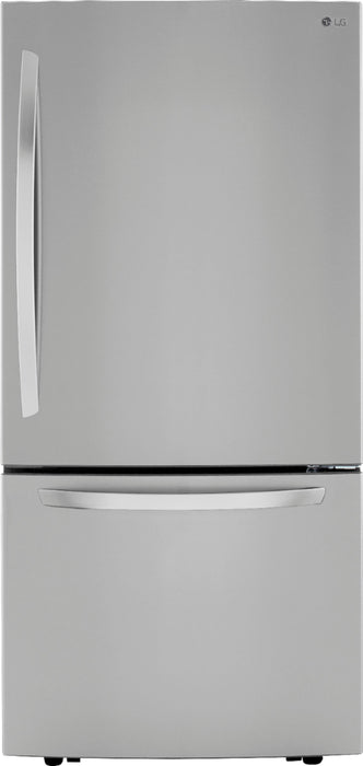 26 Cu. Ft. Bottom-Freezer Refrigerator with Ice Maker - Stainless steel