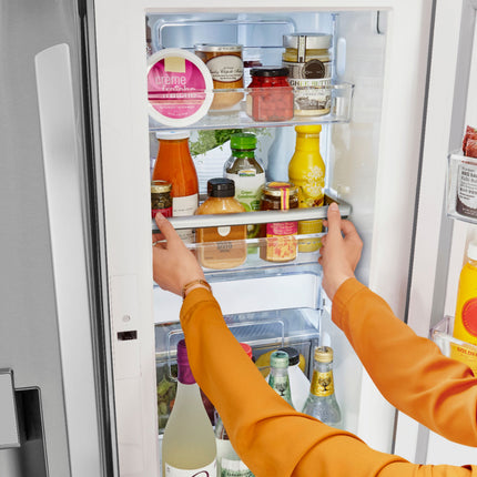 24 Cu. Ft. French Door-in-Door Counter-Depth Smart Refrigerator with Craft Ice - Stainless steel