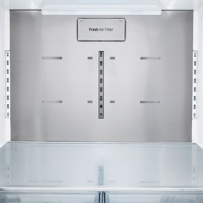 24 Cu. Ft. French Door-in-Door Counter-Depth Smart Refrigerator with Craft Ice - Stainless steel