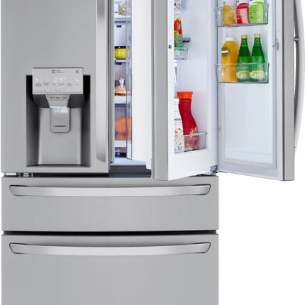 23 Cu. Ft. 4-Door French Door Counter-Depth Refrigerator with Door-in-Door and Craft Ice