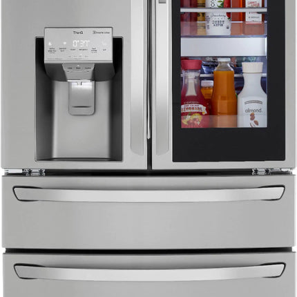 23 Cu. Ft. 4-Door French Door Counter-Depth Refrigerator with InstaView Door-in-Door and Craft Ice