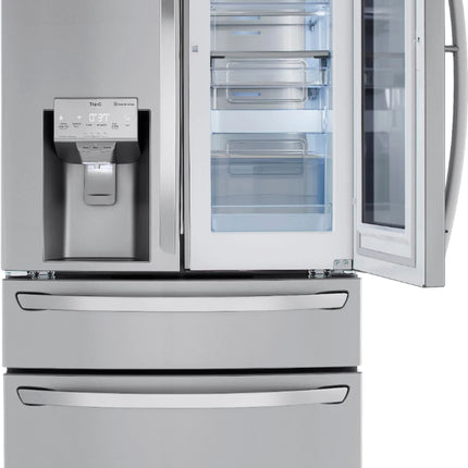 23 Cu. Ft. 4-Door French Door Counter-Depth Refrigerator with InstaView Door-in-Door and Craft Ice
