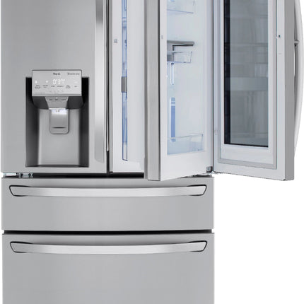 23 Cu. Ft. 4-Door French Door Counter-Depth Refrigerator with InstaView Door-in-Door and Craft Ice