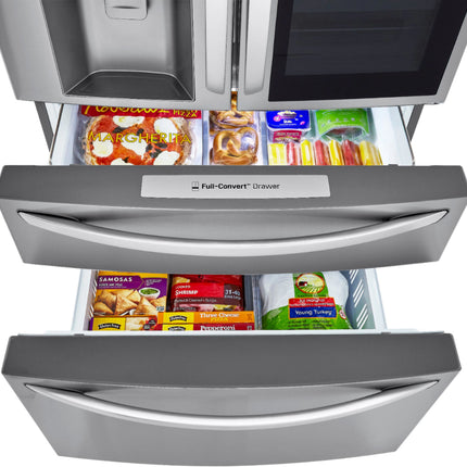 23 Cu. Ft. 4-Door French Door Counter-Depth Refrigerator with InstaView Door-in-Door and Craft Ice