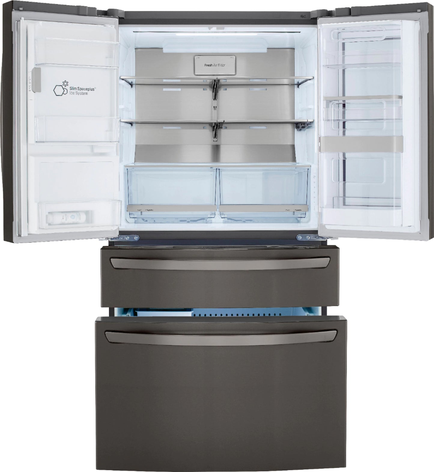 23 Cu. Ft. 4-Door French Door Counter-Depth Refrigerator with InstaView Door-in-Door and Craft Ice