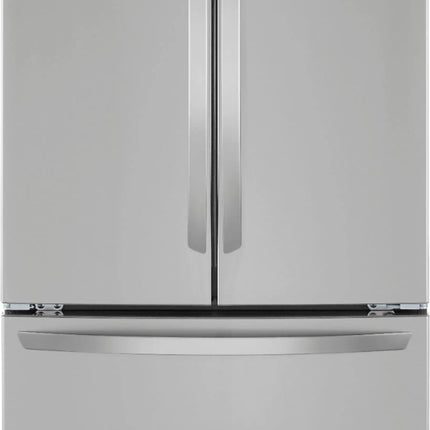 23 Cu. Ft. 4-Door French Door Counter-Depth Refrigerator with Double Freezer and Internal Water Dispenser - Stainless steel