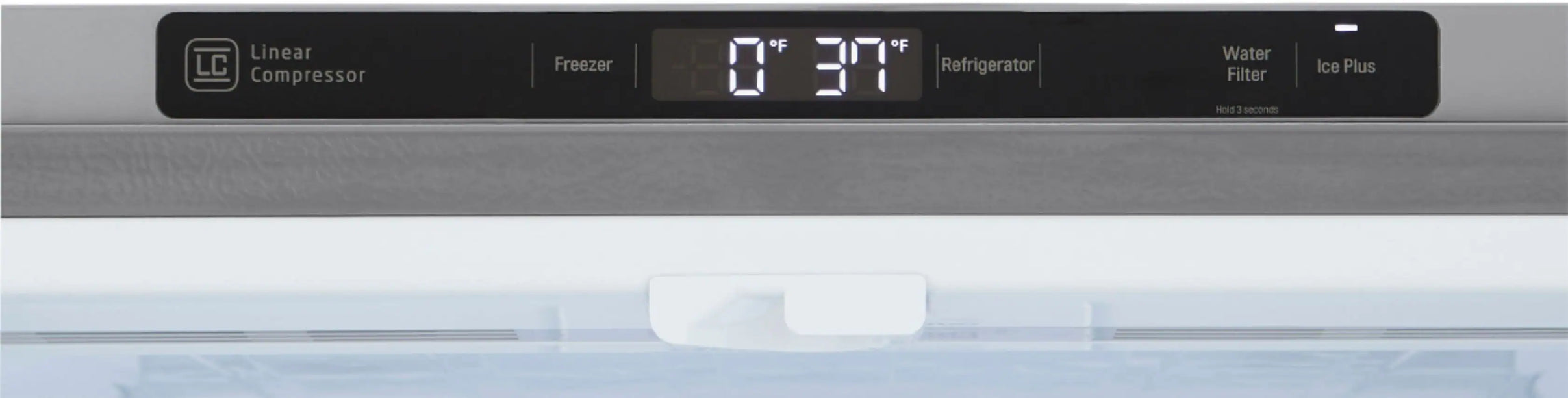 23 Cu. Ft. 4-Door French Door Counter-Depth Refrigerator with Double Freezer and Internal Water Dispenser - Stainless steel