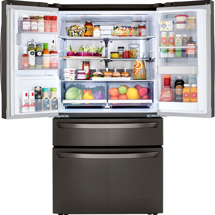 23 Cu. Ft. 4-Door French Door Counter-Depth Refrigerator with Door-in-Door and Craft Ice