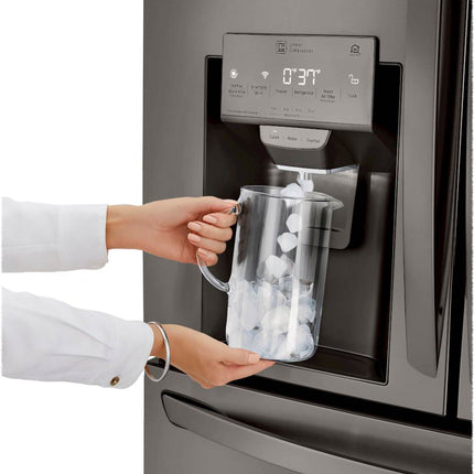 23 Cu. Ft. 4-Door French Door Counter-Depth Refrigerator with Door-in-Door and Craft Ice
