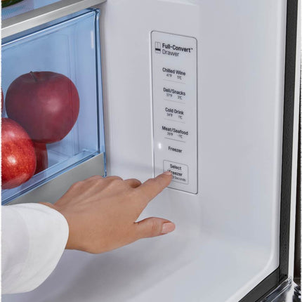 23 Cu. Ft. 4-Door French Door Counter-Depth Refrigerator with Door-in-Door and Craft Ice