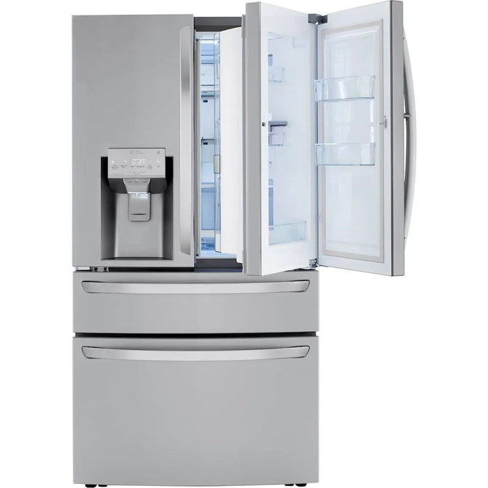 30 Cu. Ft. 4-Door French Door Refrigerator with Door-in-Door and Craft Ice - Stainless steel