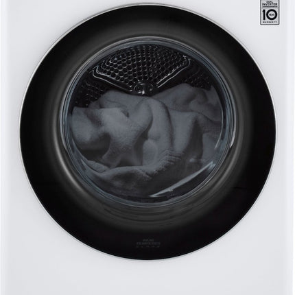 Clearance 2.4 cu.ft. Smart wi-fi Enabled Compact Front Load Washer and 4.2 cu.ft Electric Dryer with Dual Inverter HeatPump