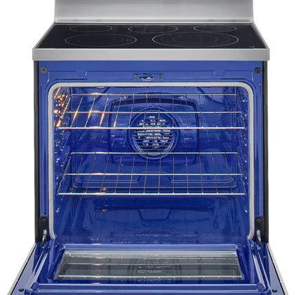 6.3 Cu. Ft. Smart Freestanding Electric Convection Range with EasyClean, Air Fry and InstaView WideView Window - Stainless steel