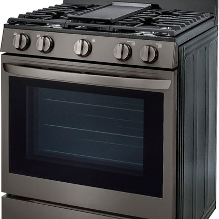 5.8 Cu. Ft. Smart Freestanding Gas True Convection Range with EasyClean, WideView Window and AirFry
