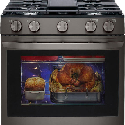 5.8 Cu. Ft. Smart Freestanding Gas True Convection Range with EasyClean, WideView Window and AirFry