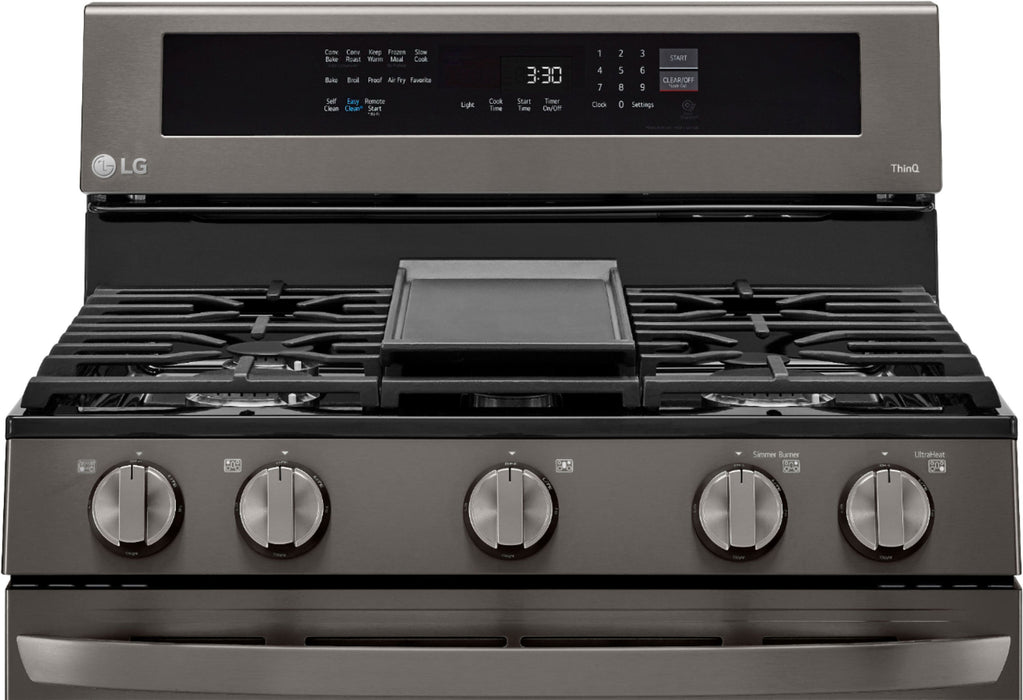 5.8 Cu. Ft. Smart Freestanding Gas True Convection Range with EasyClean, WideView Window and AirFry