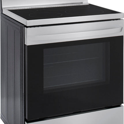 6.3 Cu. Ft. Smart Freestanding Electric Convection Range with EasyClean, Air Fry and InstaView - Stainless steel