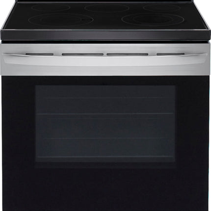 6.3 Cu. Ft. Smart Freestanding Electric Range with EasyClean and WideView Window - Stainless steel