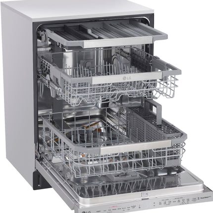 24" Top Control Smart Built-In Stainless Steel Tub Dishwasher with 3rd Rack, QuadWash and 44db