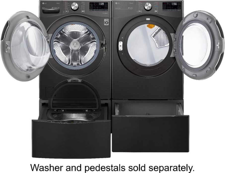 LG - 7.4 Cu. Ft. Stackable Smart Gas Dryer with Steam and Built In Intelligence