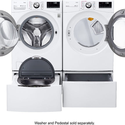 LG - 7.4 Cu. Ft. Stackable Smart Gas Dryer with Steam and Built In Intelligence