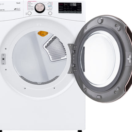 7.4 Cu. Ft. Stackable Smart Gas Dryer with Steam and Built-In Intelligence - White