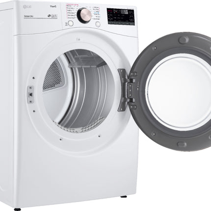 7.4 Cu. Ft. Stackable Smart Gas Dryer with Steam and Built-In Intelligence - White