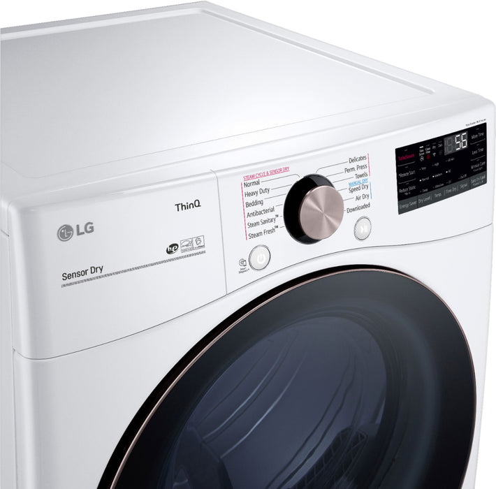 7.4 Cu. Ft. Stackable Smart Electric Dryer with Steam and Built-In Intelligence - White