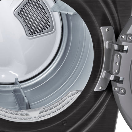 7.4 Cu. Ft. Stackable Smart Electric Dryer with Steam and Built-In Intelligence - Black steel