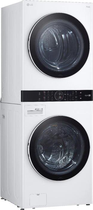 4.5 Cu. Ft. HE Smart Front Load Washer and 7.4 Cu. Ft. Electric Dryer WashTower with Steam and Built-In Intelligence - White
