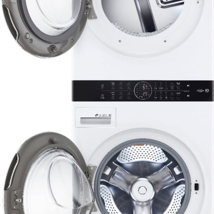 $1349 PICKUP! LG 4.5 Cu. Ft. HE Smart Front Load Washer and 7.4 Cu. Ft. Gas Dryer WashTower with Steam and Built-In Intelligence