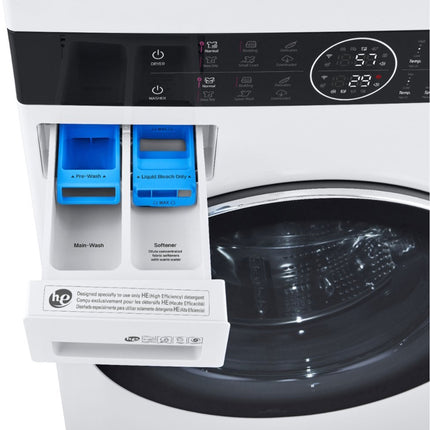 $1349 PICKUP! LG 4.5 Cu. Ft. HE Smart Front Load Washer and 7.4 Cu. Ft. Gas Dryer WashTower with Steam and Built-In Intelligence