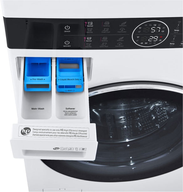 $1349 PICKUP! LG 4.5 Cu. Ft. HE Smart Front Load Washer and 7.4 Cu. Ft. Gas Dryer WashTower with Steam and Built-In Intelligence