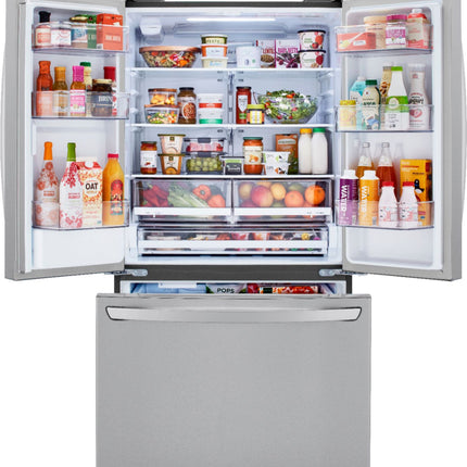 29 Cu. Ft. French Door Smart Refrigerator with Ice Maker and External Water Dispenser