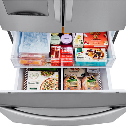 29 Cu. Ft. French Door Smart Refrigerator with Ice Maker and External Water Dispenser