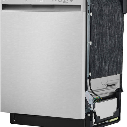 24" Front-Control Built-In Dishwasher with Stainless Steel Tub, QuadWash, 50 dBa - Stainless steel