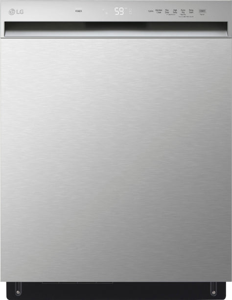 24" Front-Control Built-In Dishwasher with Stainless Steel Tub, QuadWash, 50 dBa - Stainless steel