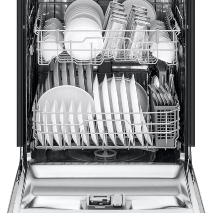 24" Front-Control Built-In Dishwasher with Stainless Steel Tub, QuadWash, 50 dBa - Stainless steel