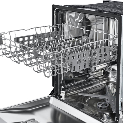 24" Front-Control Built-In Dishwasher with Stainless Steel Tub, QuadWash, 50 dBa - Stainless steel
