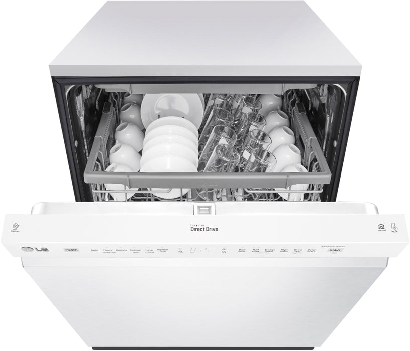 24" Front Control Smart Built-In Stainless Steel Tub Dishwasher with 3rd Rack, Quadwash, and 48dba - Stainless steel
