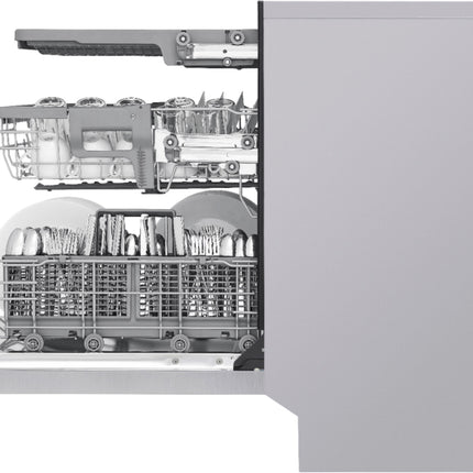 24" Front Control Smart Built-In Stainless Steel Tub Dishwasher with 3rd Rack, Quadwash, and 48dba - Stainless steel