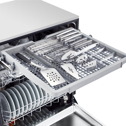 24" Front Control Smart Built-In Stainless Steel Tub Dishwasher with 3rd Rack, Quadwash, and 48dba - Stainless steel