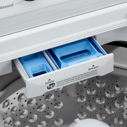 LG - 4.3 Cu. Ft. High-Efficiency Smart Top Load Washer with TurboDrum Technology - White