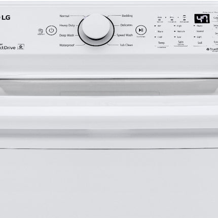 LG - 4.3 Cu. Ft. High-Efficiency Smart Top Load Washer with TurboDrum Technology - White