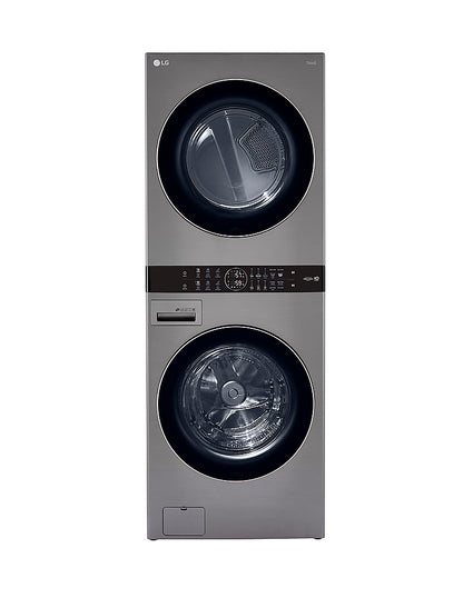 LG WKE100HVA WashTower — 4.5 cu. ft. Washer + 7.4 cu. ft. Electric Dryer, Smart Laundry Center