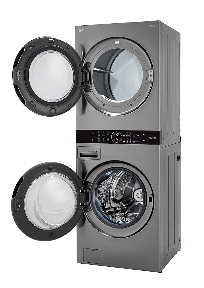 LG WKE100HVA WashTower — 4.5 cu. ft. Washer + 7.4 cu. ft. Electric Dryer, Smart Laundry Center