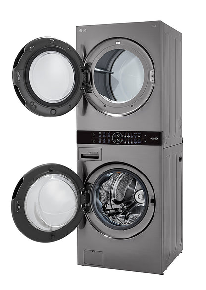 LG WKE100HVA WashTower — 4.5 cu. ft. Washer + 7.4 cu. ft. Electric Dryer, Smart Laundry Center