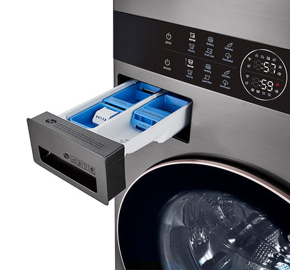 LG WKE100HVA WashTower — 4.5 cu. ft. Washer + 7.4 cu. ft. Electric Dryer, Smart Laundry Center